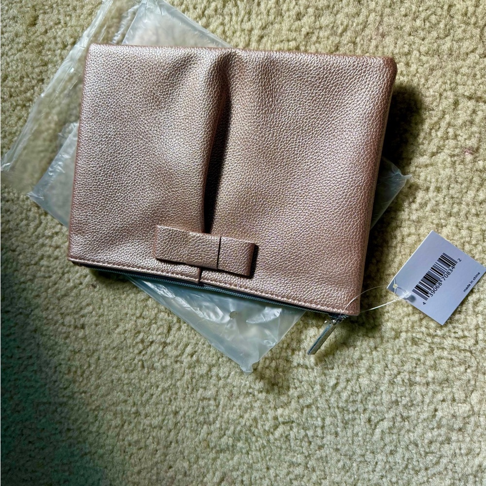 Sephora Tan Clutch with Bow Detail